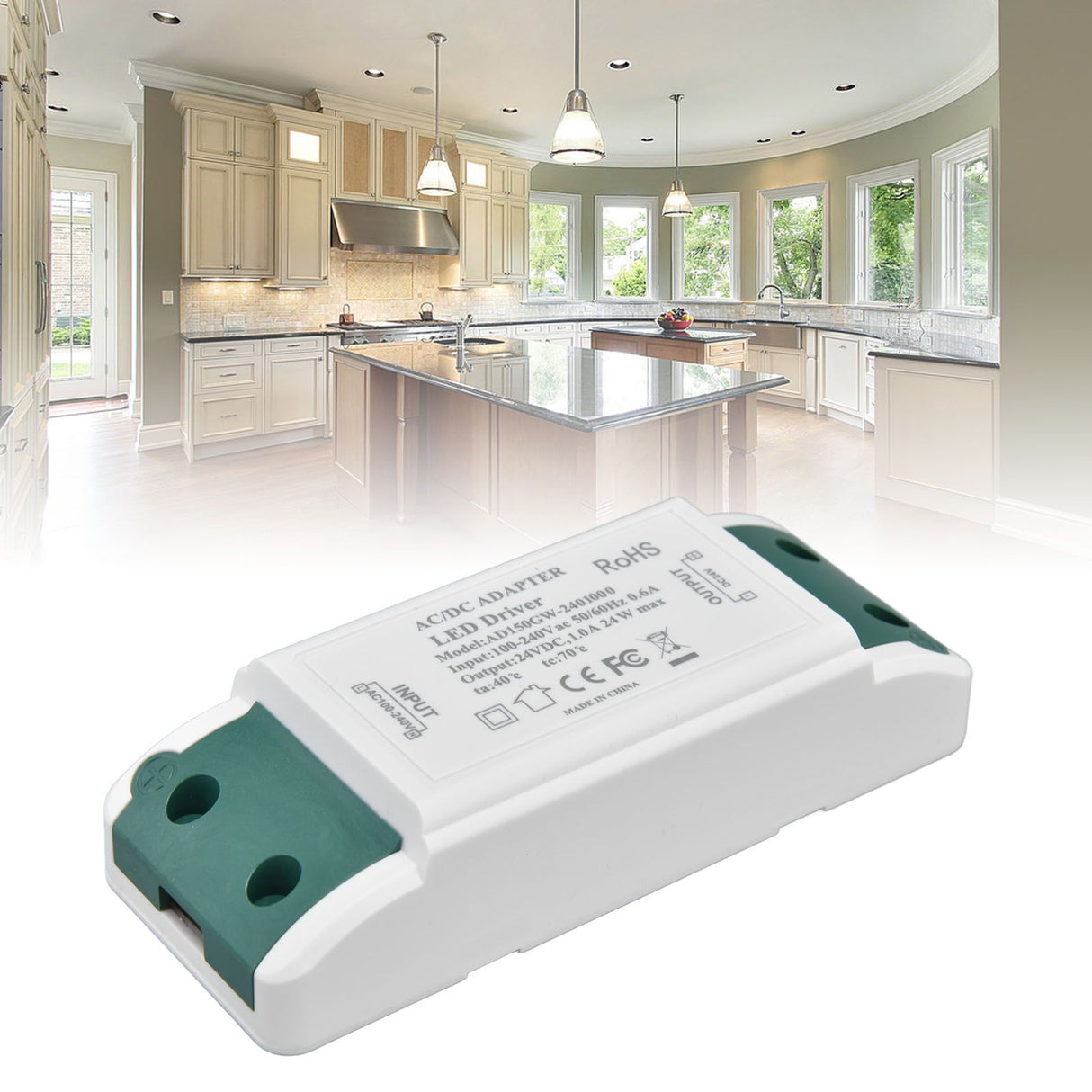 LED Driver Short Circuit Overcurrent Lightweight Portable Easy Installation Constant Current LED Drive AC100‑240V