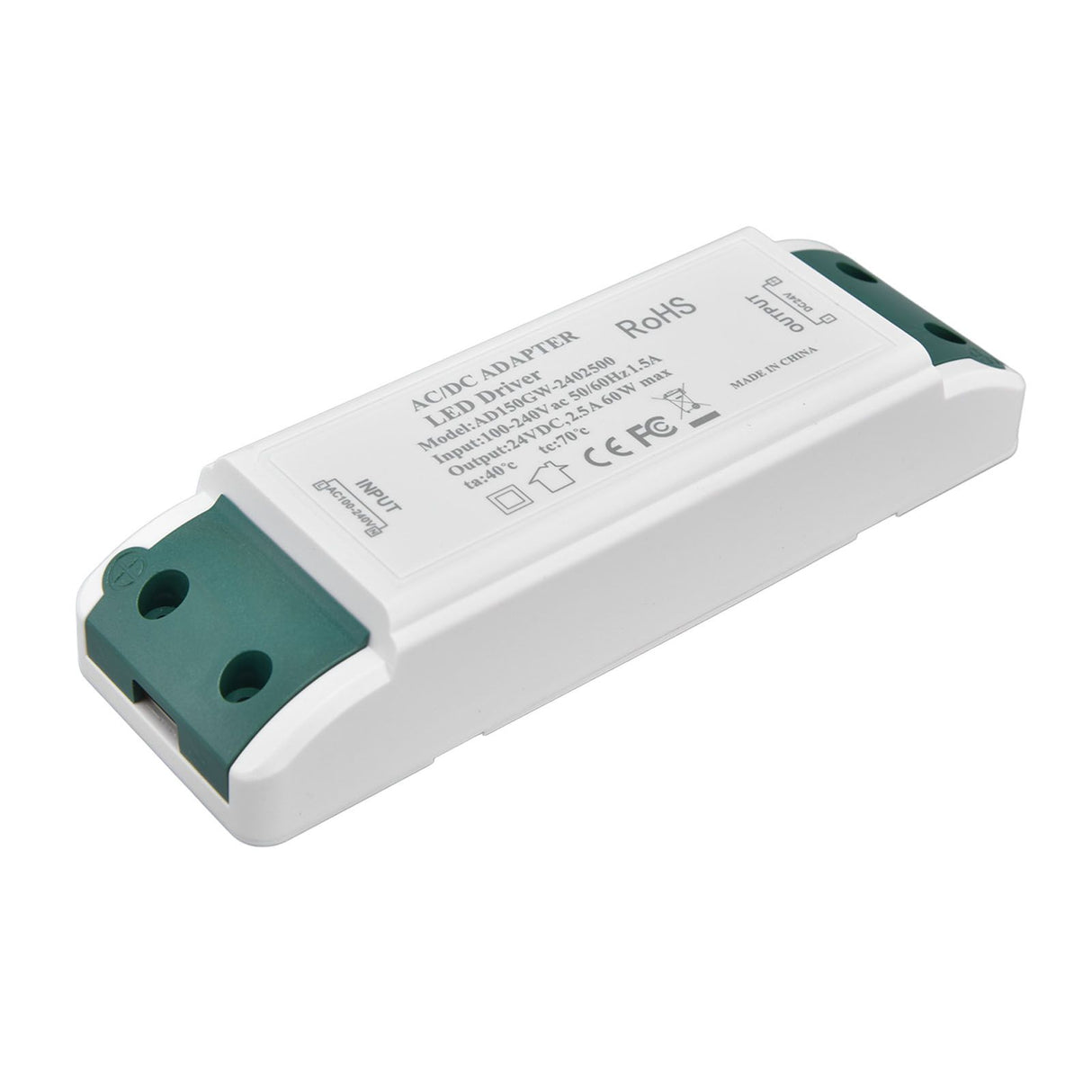 LED Driver Short Circuit Overcurrent Protection Lightweight Portable Constant Current LED Drive AC100‑240V