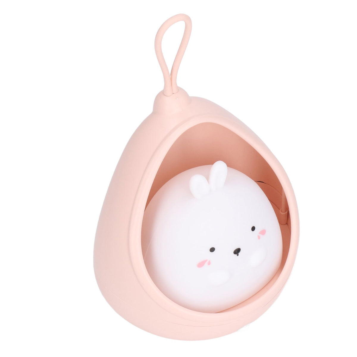 Night Light White Bunny Shape LED Kids Induction Night Lamp with USB Cable for Children's Room Bedroom