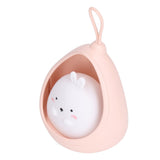 Night Light White Bunny Shape LED Kids Induction Night Lamp with USB Cable for Children's Room Bedroom