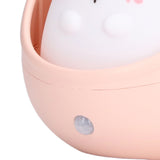 Night Light White Bunny Shape LED Kids Induction Night Lamp with USB Cable for Children's Room Bedroom