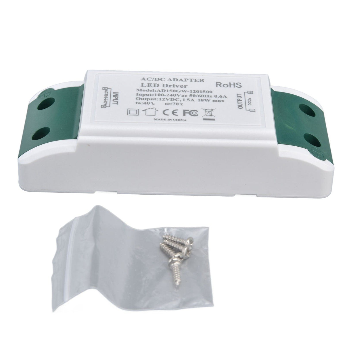 LED Driver Constant Current Power Supply Transformer for LED Flexible Strip Light AC100‑240V