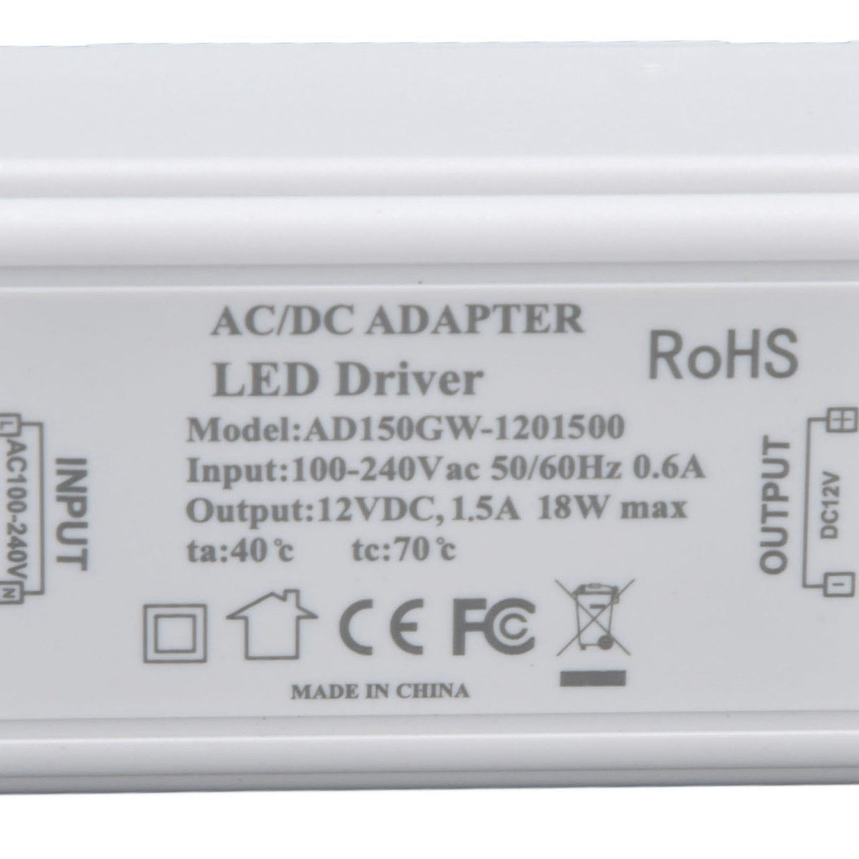 LED Driver Constant Current Power Supply Transformer for LED Flexible Strip Light AC100‑240V