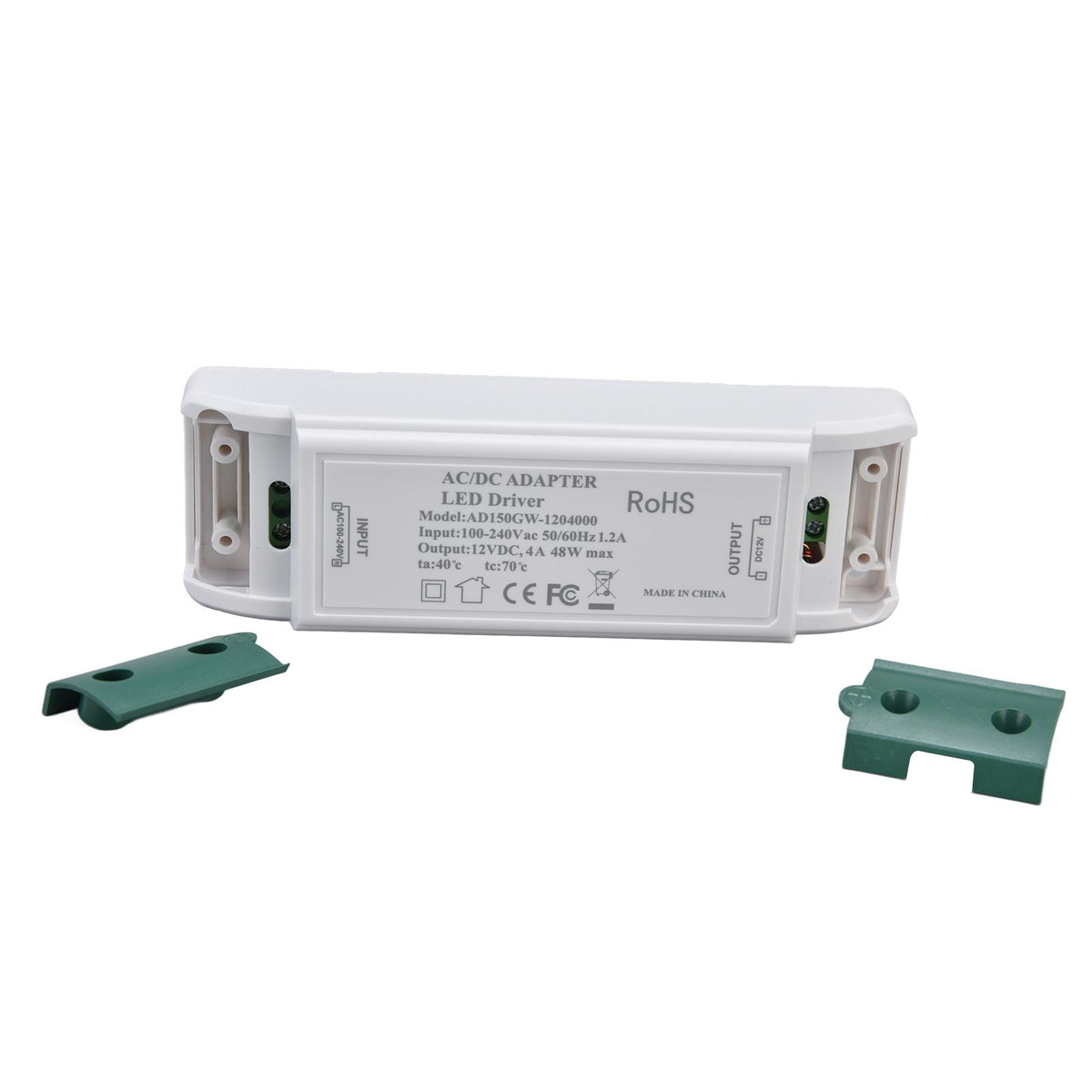 LED Power Driver 12V DC 48W 4A Constant Current Voltage Adapter 12V LED Power Transformer AC100‑240V