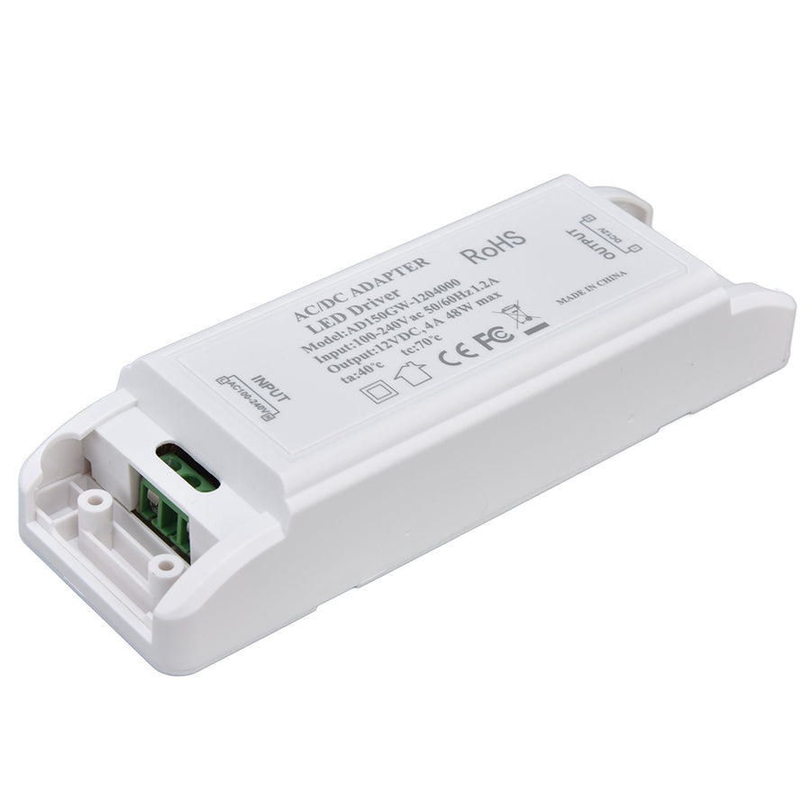 LED Power Driver 12V DC 48W 4A Constant Current Voltage Adapter 12V LED Power Transformer AC100‑240V
