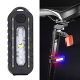 Multifunction Red Blue Warning Light USB Charging Tail Light LED Waterproof Shoulder Lamp - Extra Image