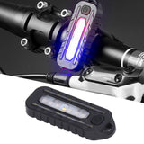 Multifunction Red Blue Warning Light USB Charging Tail Light LED Waterproof Shoulder Lamp