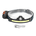 XPG COB Induction Headlamp Type C Rechargeable Outdoor LED Head Torch with Built in Battery