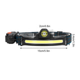 XPG COB Induction Headlamp Type C Rechargeable Outdoor LED Head Torch with Built in Battery - Extra Image
