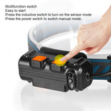XPG COB Induction Headlamp Type C Rechargeable Outdoor LED Head Torch with Built in Battery