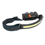LED Headlight Multifunctional Induction Headlamp 3 Mode COB Outdoor Waterproof Head Flashlight - Front View