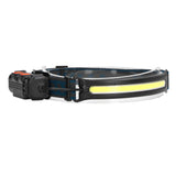 LED Headlight Multifunctional Induction Headlamp 3 Mode COB Outdoor Waterproof Head Flashlight - Rear View