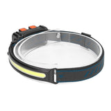 LED Headlight Multifunctional Induction Headlamp 3 Mode COB Outdoor Waterproof Head Flashlight - Low Angle
