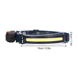 LED Headlight Multifunctional Induction Headlamp 3 Mode COB Outdoor Waterproof Head Flashlight