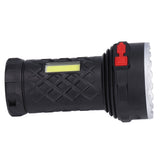 LED Flashlight High Brightness Four Lighting Modes Ergonomic Compact Portable USB Rechargeable Torch