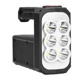 6LED Flashlight Multifunctional Hand Light USB Charging 4 Mode Waterproof Flashlight for Outdoor Camping