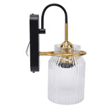 E26/E27 Wall Light Retro Glass Lampshade Wall Sconce Lamp for Bedroom Headboard Living Room110V‑240V