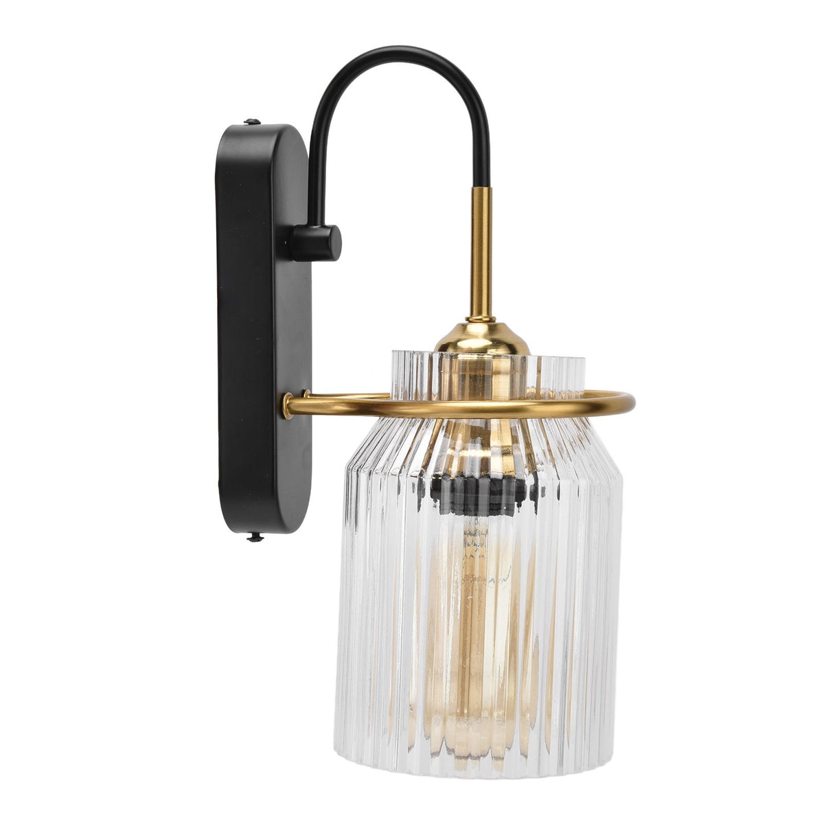 E26/E27 Wall Light Retro Glass Lampshade Wall Sconce Lamp for Bedroom Headboard Living Room110V‑240V