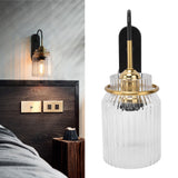 E26/E27 Wall Light Retro Glass Lampshade Wall Sconce Lamp for Bedroom Headboard Living Room110V‑240V