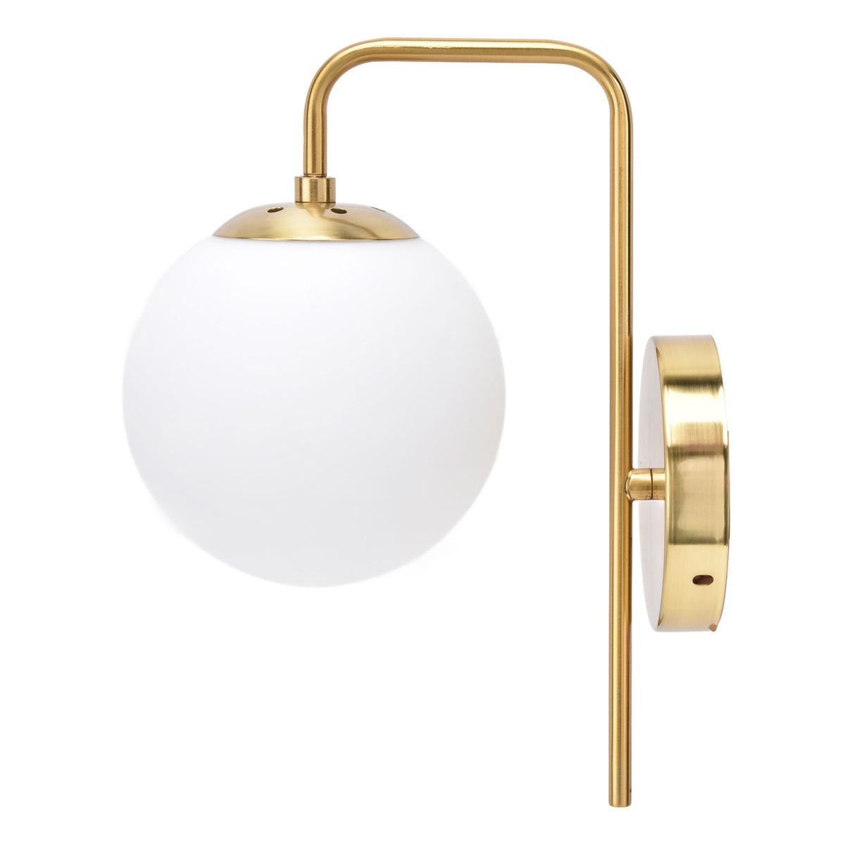 Nordic Modern E27 Glass Ball LED Wall Light Frosted Texture Round Bedroom Wall Lamp 110‑240V
