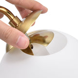 Nordic Modern E27 Glass Ball LED Wall Light Frosted Texture Round Bedroom Wall Lamp 110‑240V