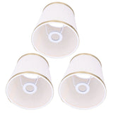 3PCS E14 Lampshade Barrel Shape Table Lamp Shade Meson Installation Fabric Bedroom Ceiling Lamp Shade - 45-Degree Angle