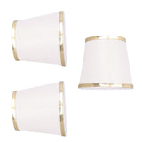 3PCS E14 Lampshade Barrel Shape Table Lamp Shade Meson Installation Fabric Bedroom Ceiling Lamp Shade - Low Angle