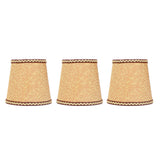 3Pcs Fabric Lampshade High Light Transmittance Perfect Edging Interventional Installation Safety Design Table Lamp Shade