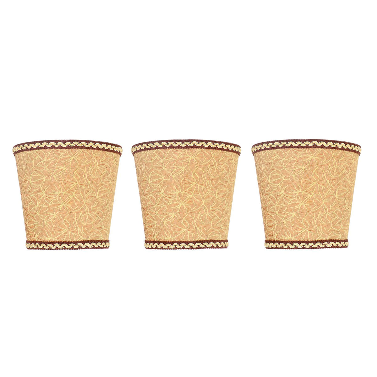 3Pcs Fabric Lampshade High Light Transmittance Perfect Edging Interventional Installation Safety Design Table Lamp Shade