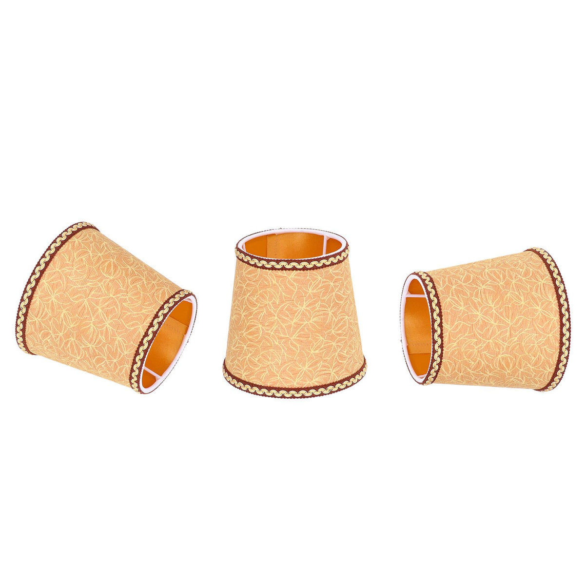 3Pcs Fabric Lampshade High Light Transmittance Perfect Edging Interventional Installation Safety Design Table Lamp Shade