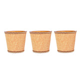3Pcs Fabric Lampshade High Light Transmittance Perfect Edging Interventional Installation Safety Design Table Lamp Shade - Top-Down View