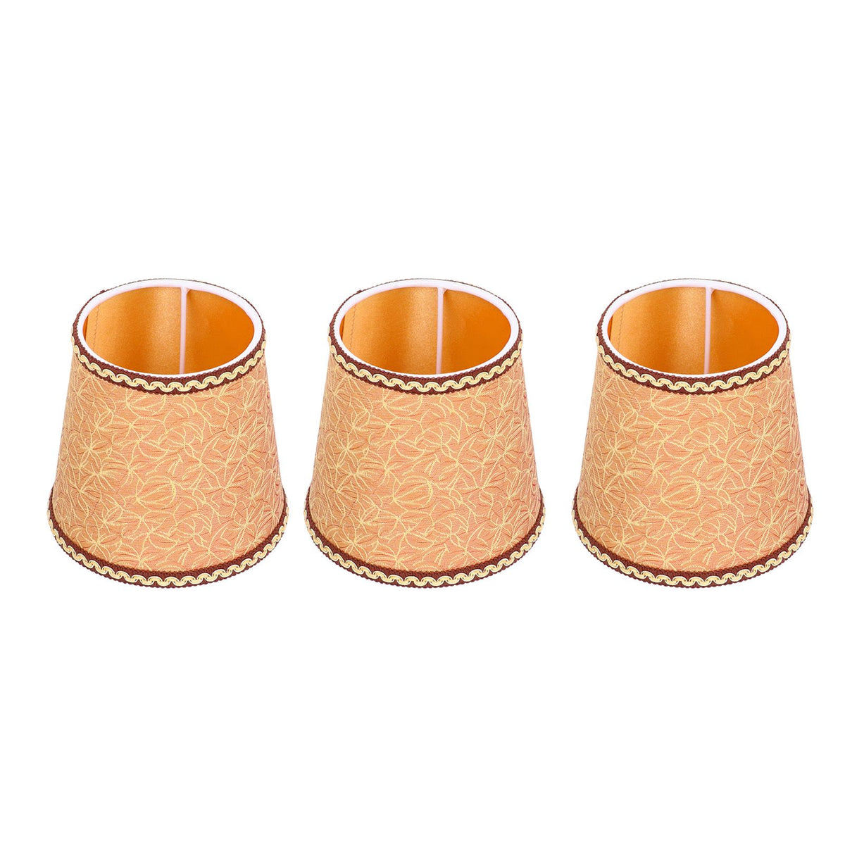3Pcs Fabric Lampshade High Light Transmittance Perfect Edging Interventional Installation Safety Design Table Lamp Shade