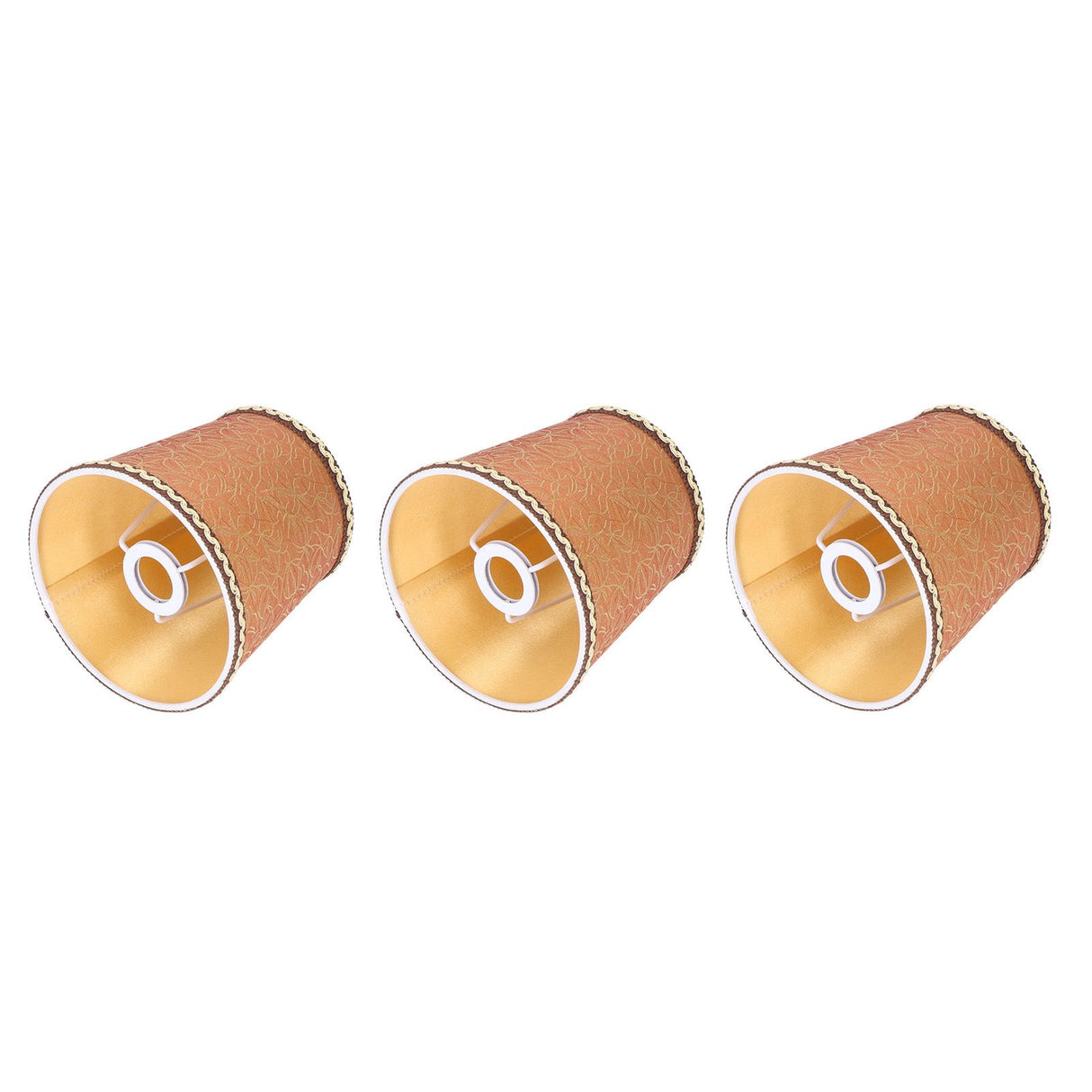 3Pcs Fabric Lampshade High Light Transmittance Perfect Edging Interventional Installation Safety Design Table Lamp Shade