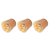 3Pcs Fabric Lampshade High Light Transmittance Perfect Edging Interventional Installation Safety Design Table Lamp Shade - Close-Up Angle