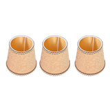 3Pcs Fabric Lampshade High Light Transmittance Perfect Edging Interventional Installation Safety Design Table Lamp Shade