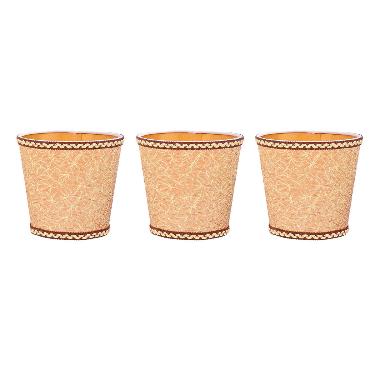3Pcs Fabric Lampshade High Light Transmittance Perfect Edging Interventional Installation Safety Design Table Lamp Shade