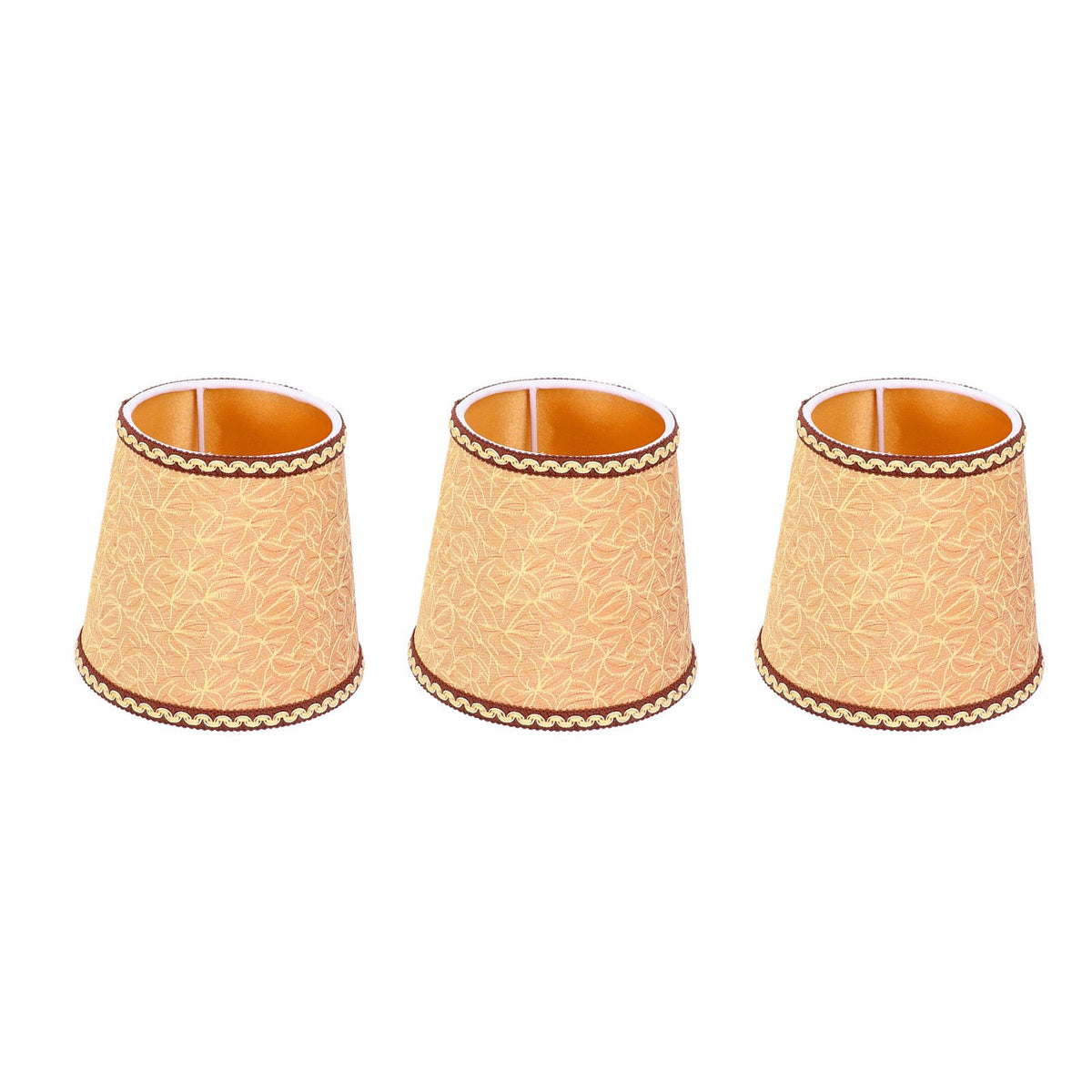 3Pcs Fabric Lampshade High Light Transmittance Perfect Edging Interventional Installation Safety Design Table Lamp Shade