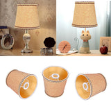 3Pcs Fabric Lampshade High Light Transmittance Perfect Edging Interventional Installation Safety Design Table Lamp Shade - Extra Image
