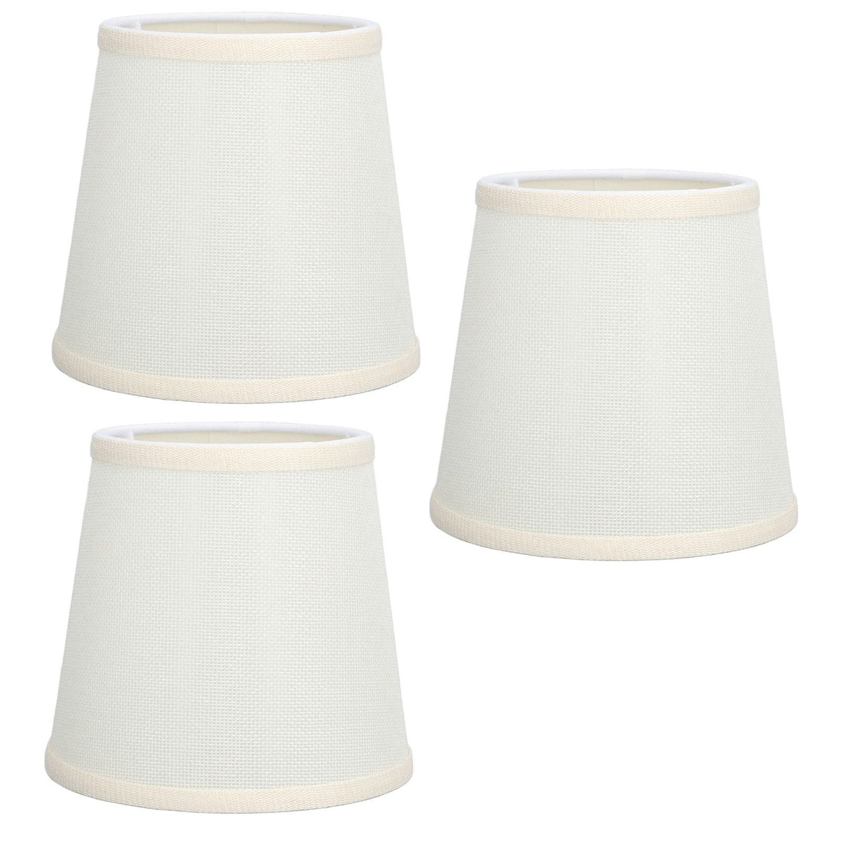 3Pcs Table Lampshade Hand Crafted High Transmittance Soft Cloth Highly Durable Safe Design Small Lamp Shades