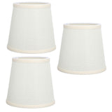 3Pcs Table Lampshade Hand Crafted High Transmittance Soft Cloth Highly Durable Safe Design Small Lamp Shades