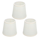 3Pcs Table Lampshade Hand Crafted High Transmittance Soft Cloth Highly Durable Safe Design Small Lamp Shades