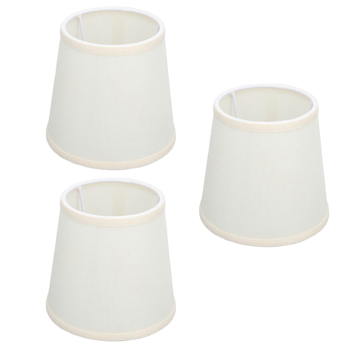 3Pcs Table Lampshade Hand Crafted High Transmittance Soft Cloth Highly Durable Safe Design Small Lamp Shades