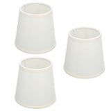 3Pcs Table Lampshade Hand Crafted High Transmittance Soft Cloth Highly Durable Safe Design Small Lamp Shades