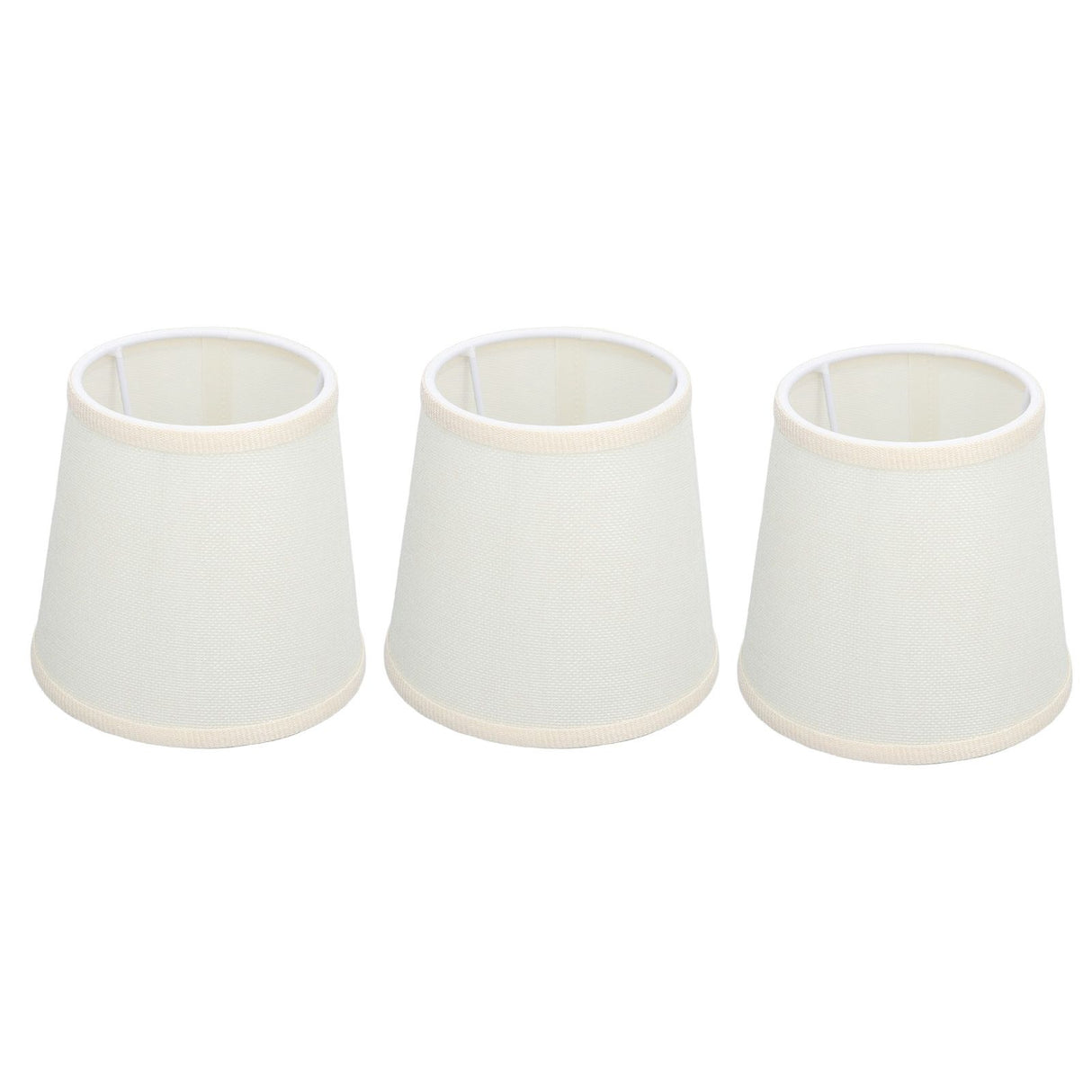 3Pcs Table Lampshade Hand Crafted High Transmittance Soft Cloth Highly Durable Safe Design Small Lamp Shades