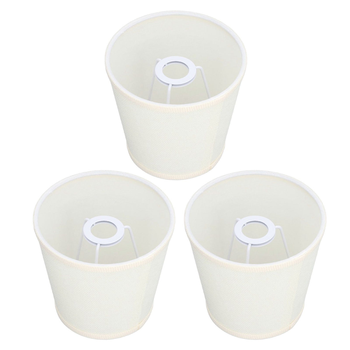 3Pcs Table Lampshade Hand Crafted High Transmittance Soft Cloth Highly Durable Safe Design Small Lamp Shades