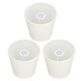 3Pcs Table Lampshade Hand Crafted High Transmittance Soft Cloth Highly Durable Safe Design Small Lamp Shades - 45-Degree Angle