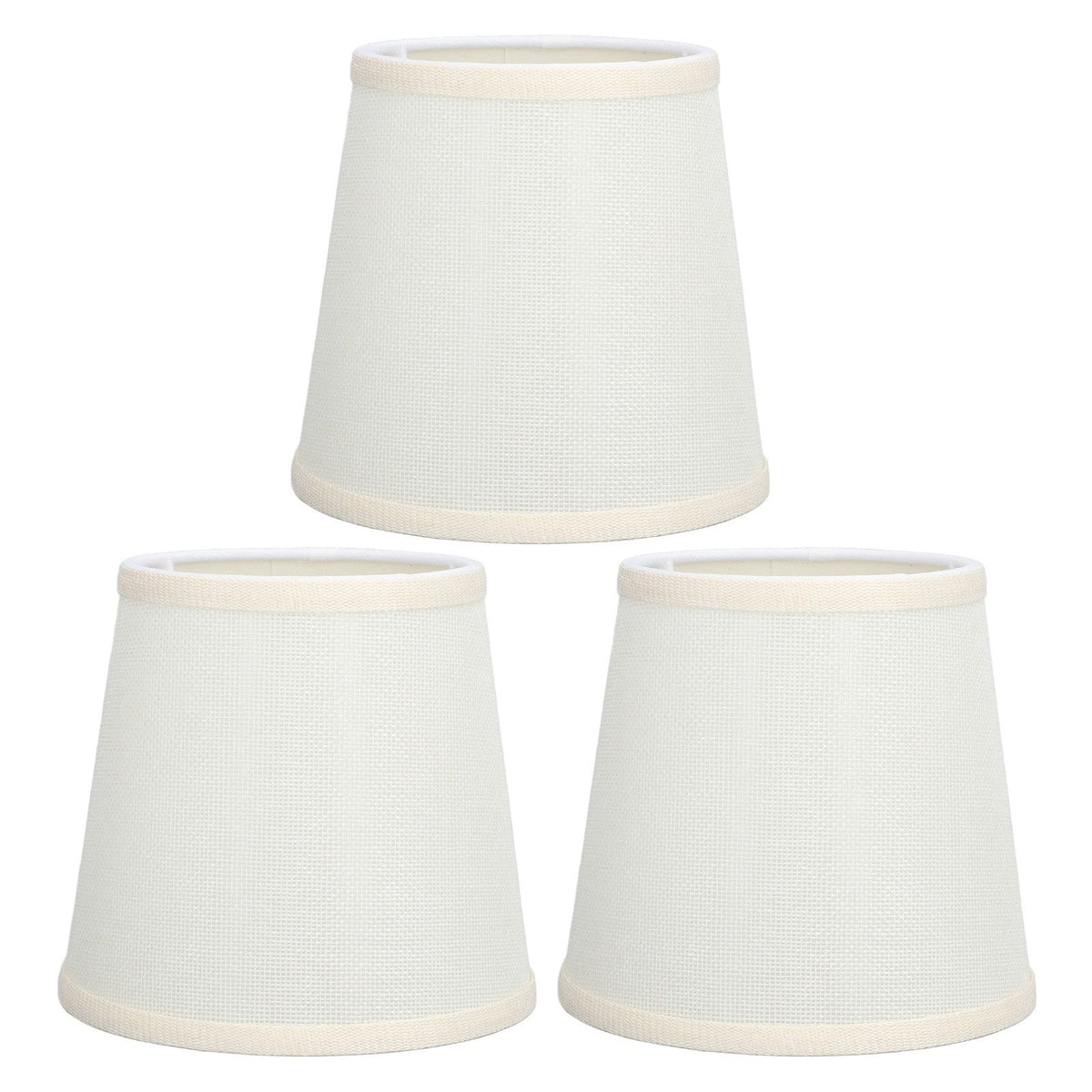 3Pcs Table Lampshade Hand Crafted High Transmittance Soft Cloth Highly Durable Safe Design Small Lamp Shades