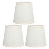 3Pcs Table Lampshade Hand Crafted High Transmittance Soft Cloth Highly Durable Safe Design Small Lamp Shades