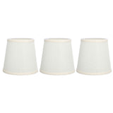 3Pcs Table Lampshade Hand Crafted High Transmittance Soft Cloth Highly Durable Safe Design Small Lamp Shades