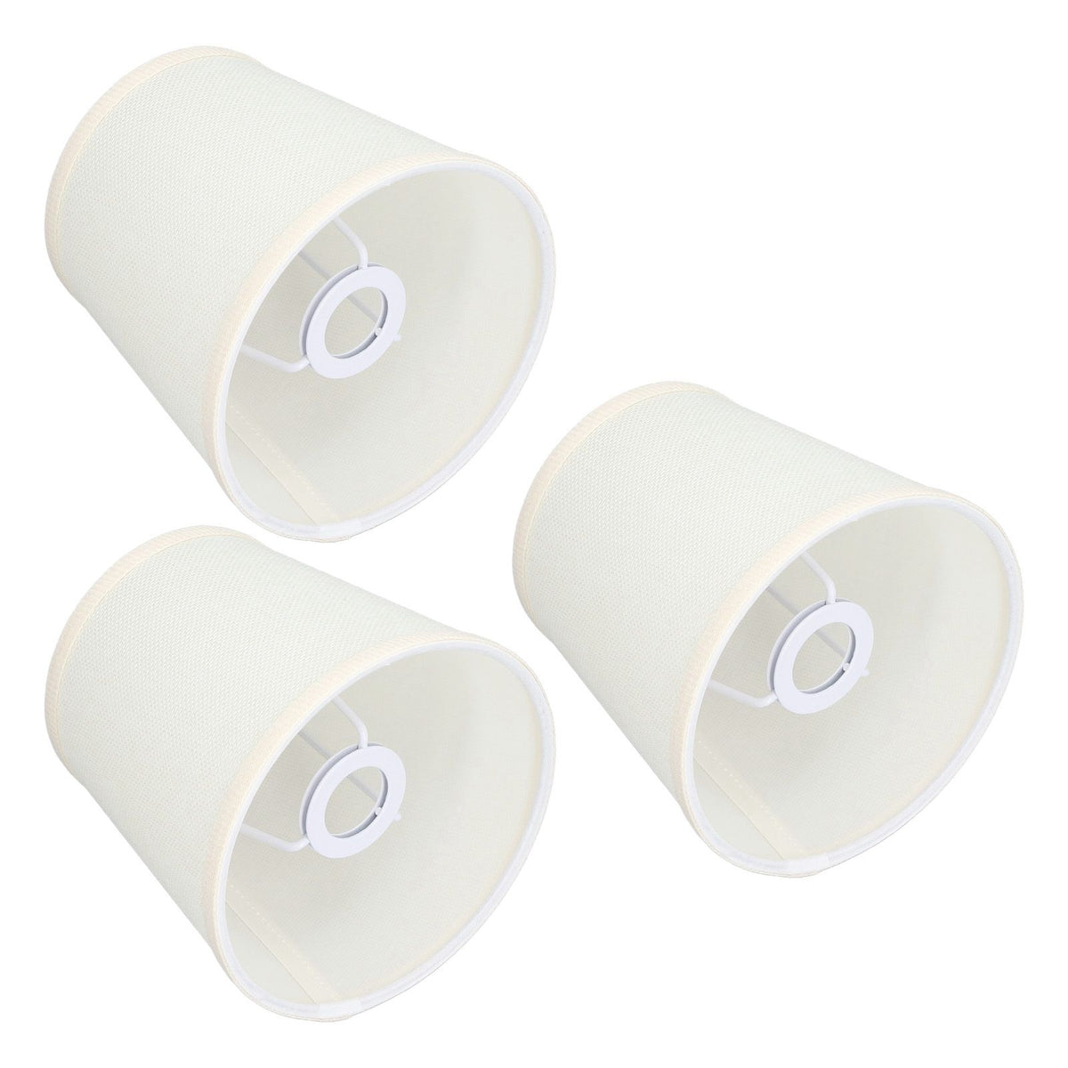 3Pcs Table Lampshade Hand Crafted High Transmittance Soft Cloth Highly Durable Safe Design Small Lamp Shades